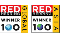 Red Herring top 100 Asia and
                            Global Awards  - Voxtab