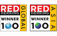 Red Herring top 100 Asia and
                                Global Awards  - Voxtab